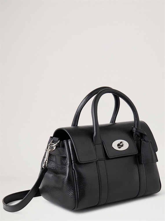 Mulberry Small Bayswater Satchel High Shine Black